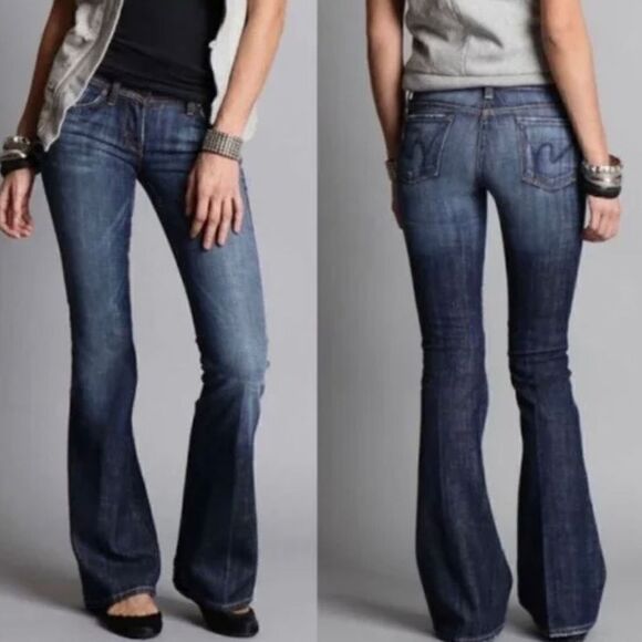 Citizens of Humanity Ingrid Stretch 002 Low Waist Flare Women Size 27 - Picture 1 of 9
